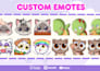 draw cute chibi twitch emotes for vtuber and discord